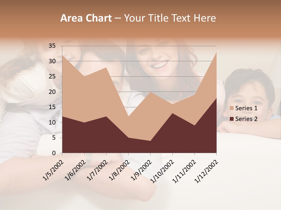 Portrait Of Siblings And Their Parents With Cute Cat Looking At Camera PowerPoint Template