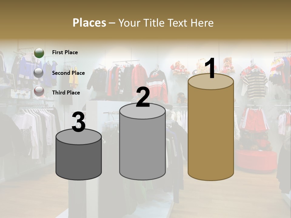 Child Clothing Department PowerPoint Template