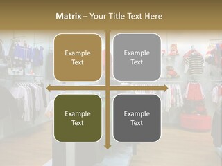 Child Clothing Department PowerPoint Template