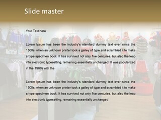 Child Clothing Department PowerPoint Template
