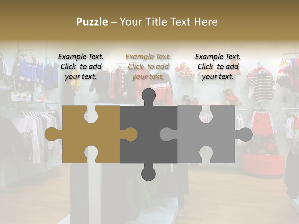 Child Clothing Department PowerPoint Template