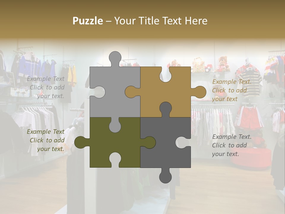 Child Clothing Department PowerPoint Template