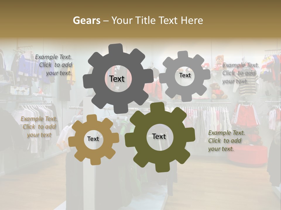 Child Clothing Department PowerPoint Template