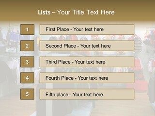 Child Clothing Department PowerPoint Template