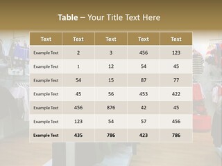 Child Clothing Department PowerPoint Template