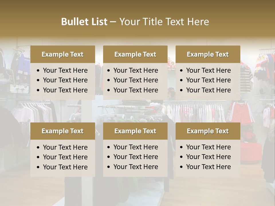 Child Clothing Department PowerPoint Template