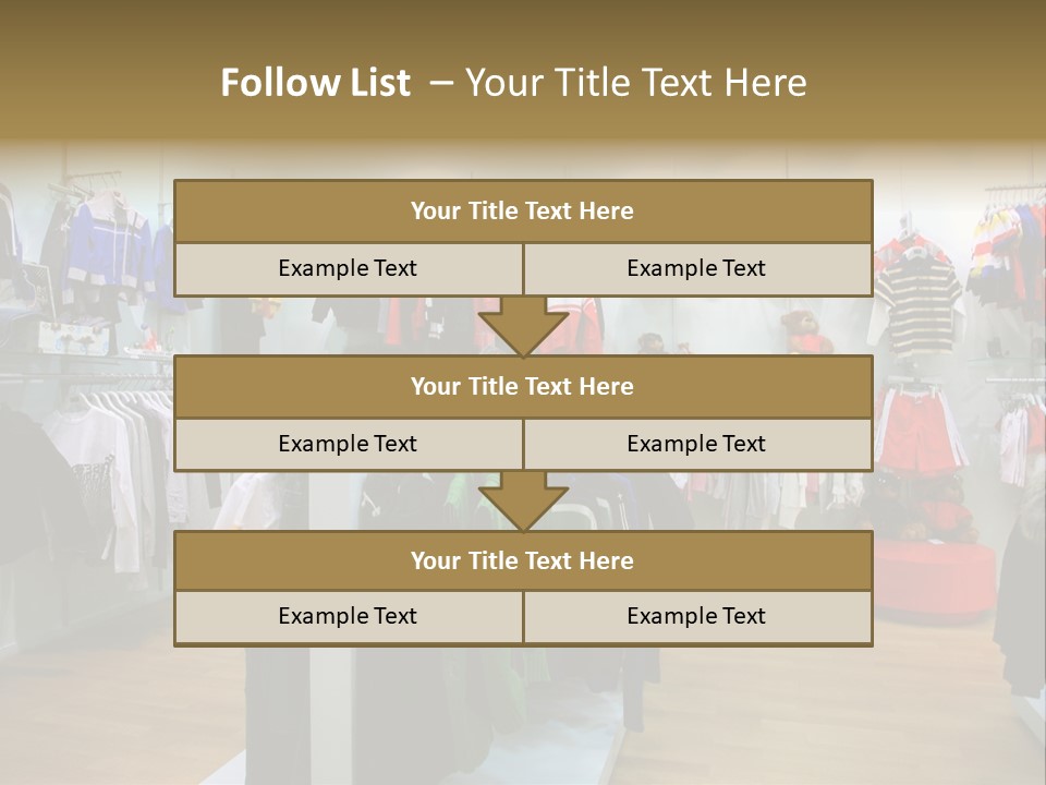 Child Clothing Department PowerPoint Template