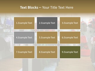 Child Clothing Department PowerPoint Template