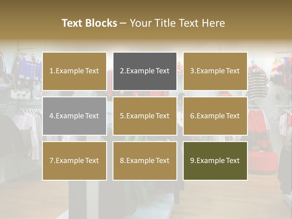 Child Clothing Department PowerPoint Template
