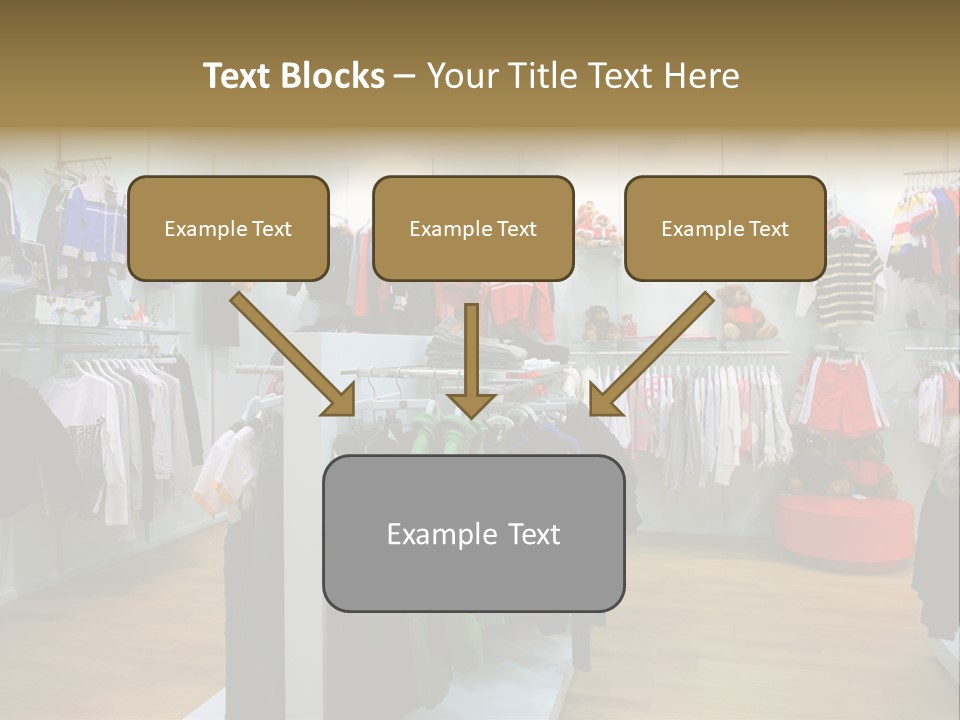 Child Clothing Department PowerPoint Template