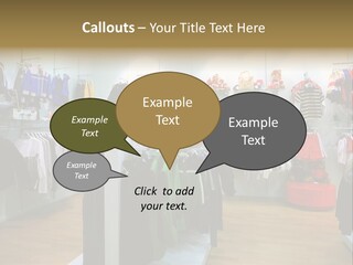 Child Clothing Department PowerPoint Template