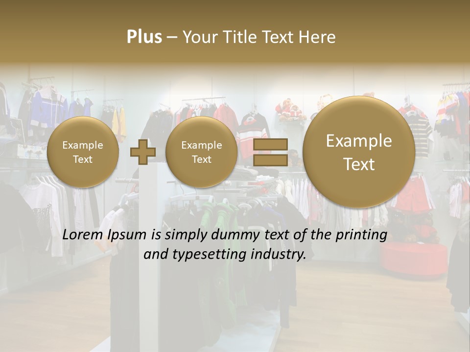 Child Clothing Department PowerPoint Template