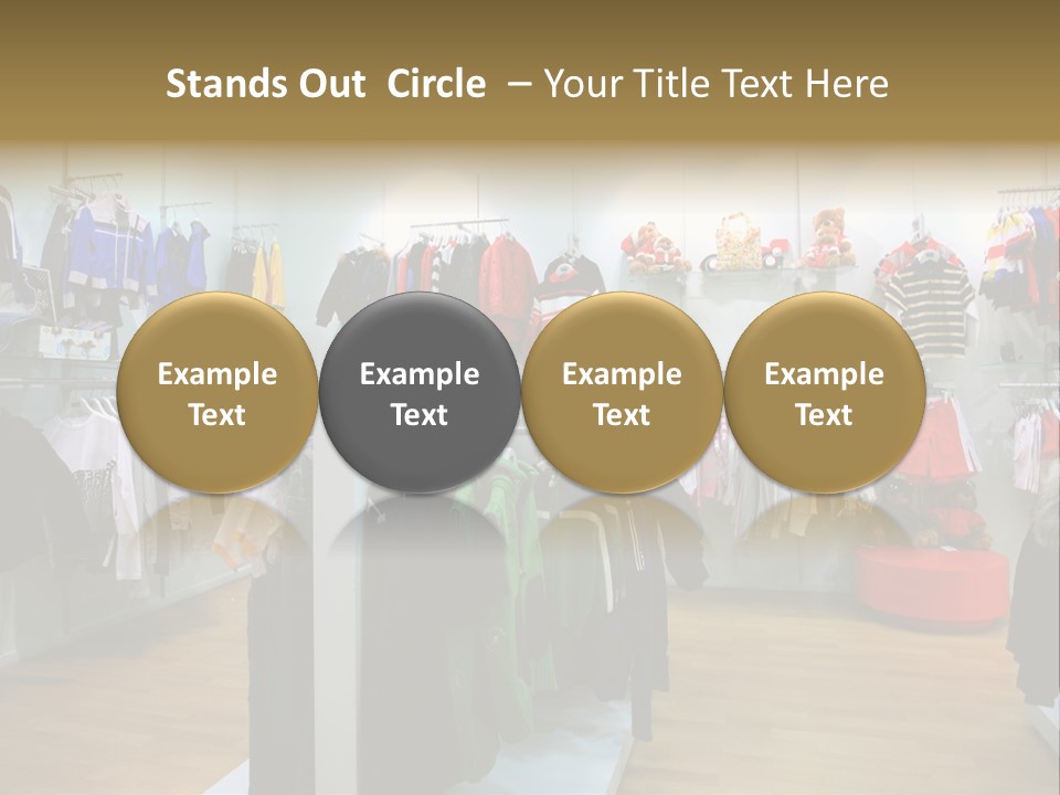 Child Clothing Department PowerPoint Template