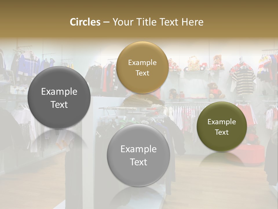 Child Clothing Department PowerPoint Template