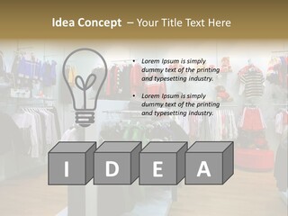 Child Clothing Department PowerPoint Template
