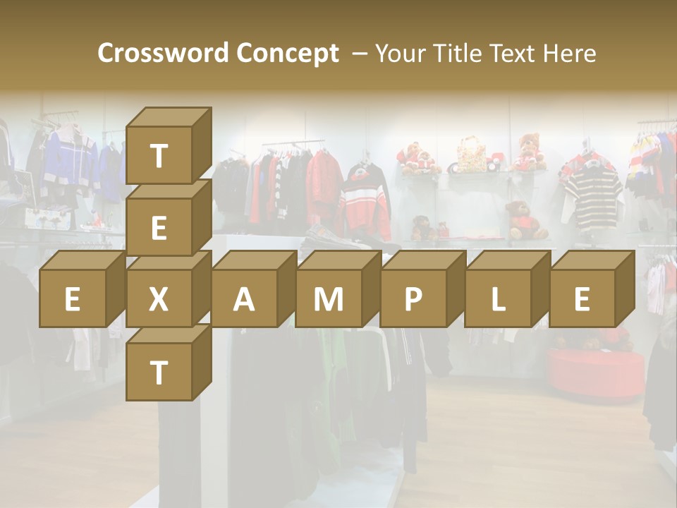 Child Clothing Department PowerPoint Template