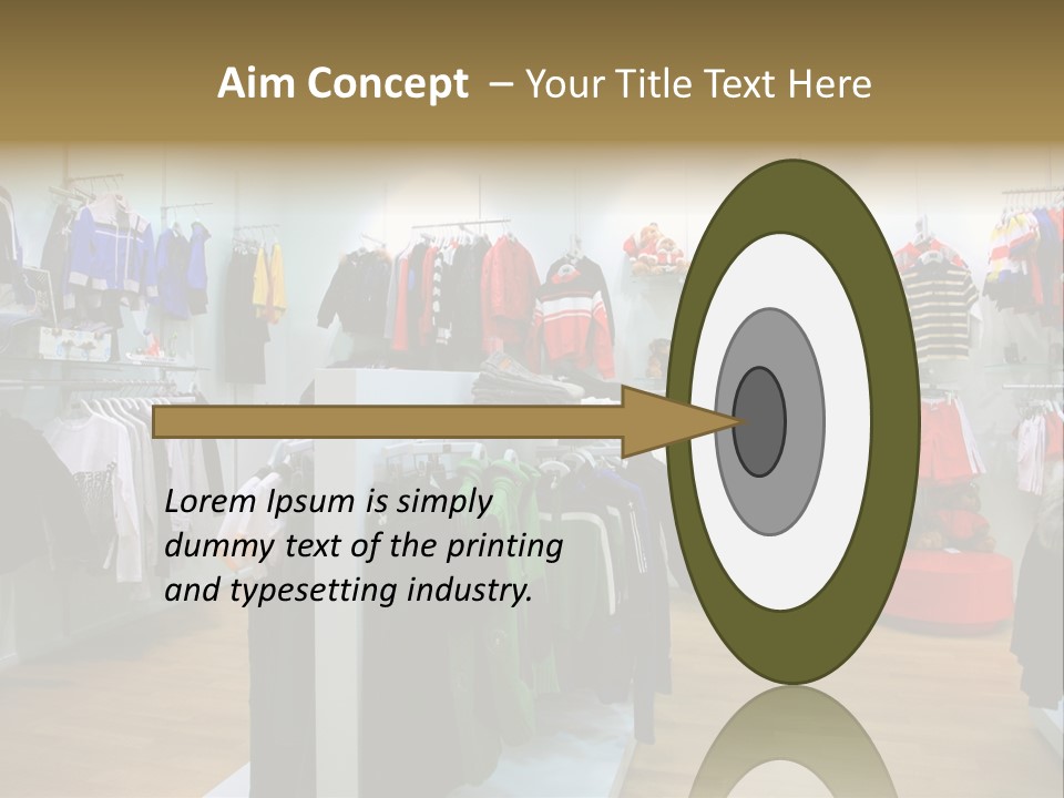 Child Clothing Department PowerPoint Template