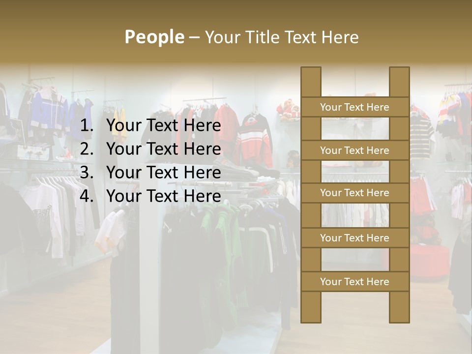 Child Clothing Department PowerPoint Template