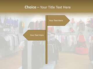 Child Clothing Department PowerPoint Template