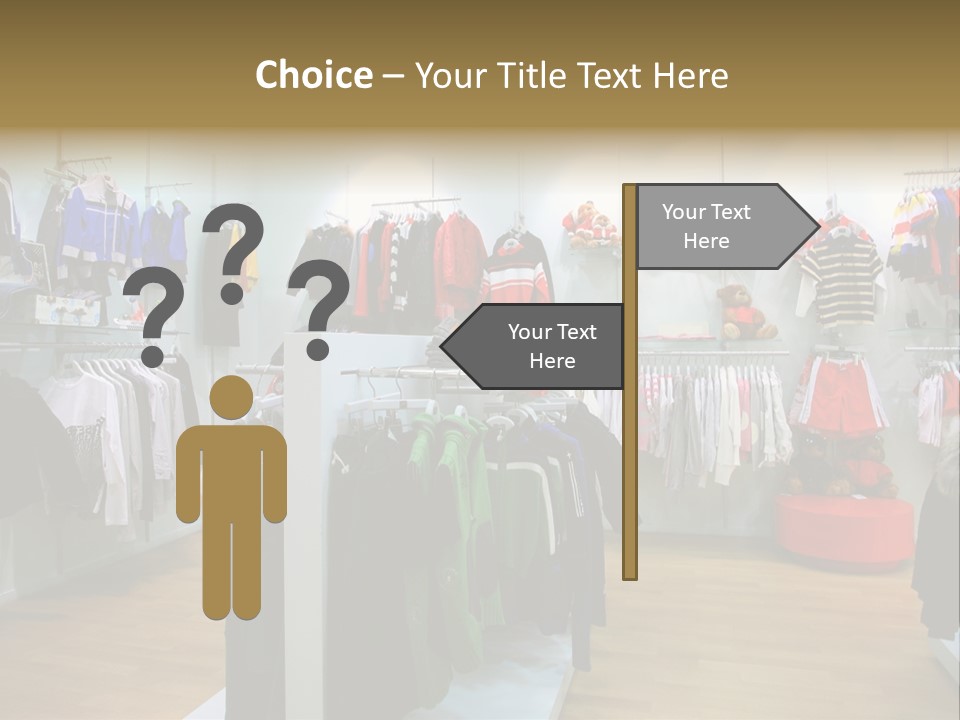Child Clothing Department PowerPoint Template