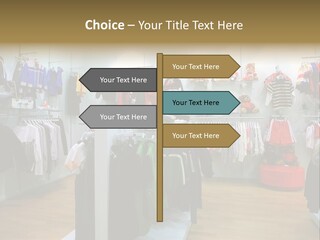 Child Clothing Department PowerPoint Template