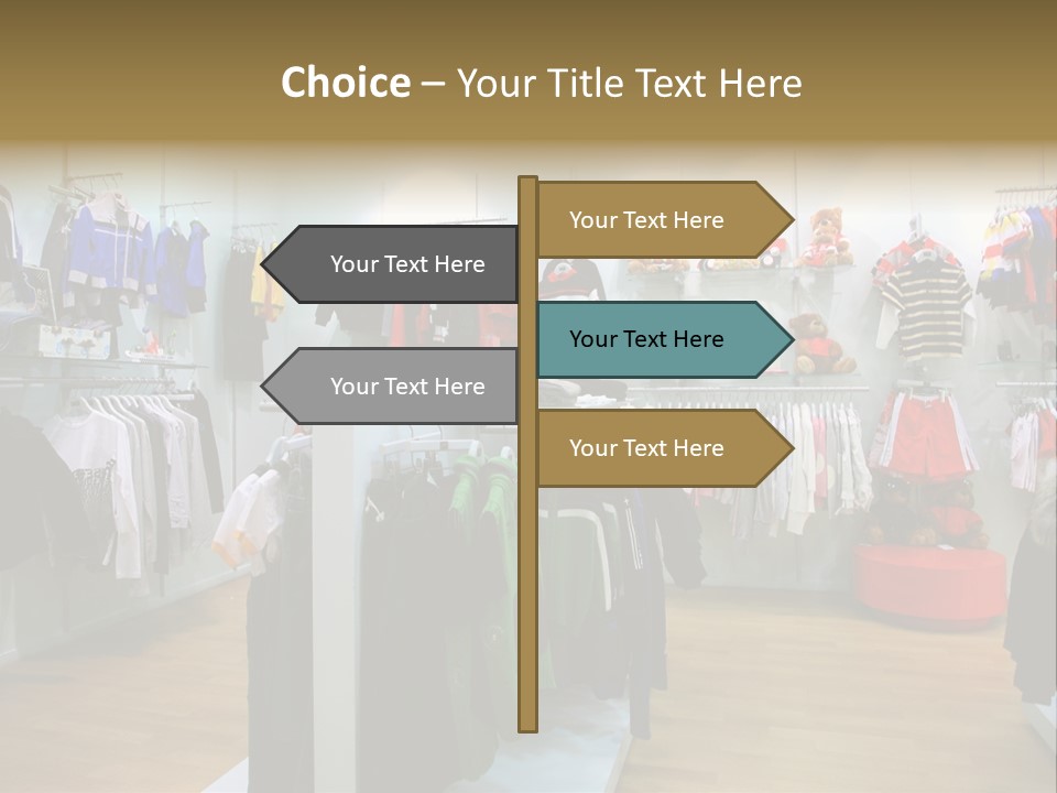 Child Clothing Department PowerPoint Template