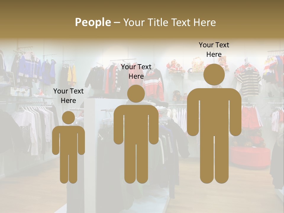 Child Clothing Department PowerPoint Template