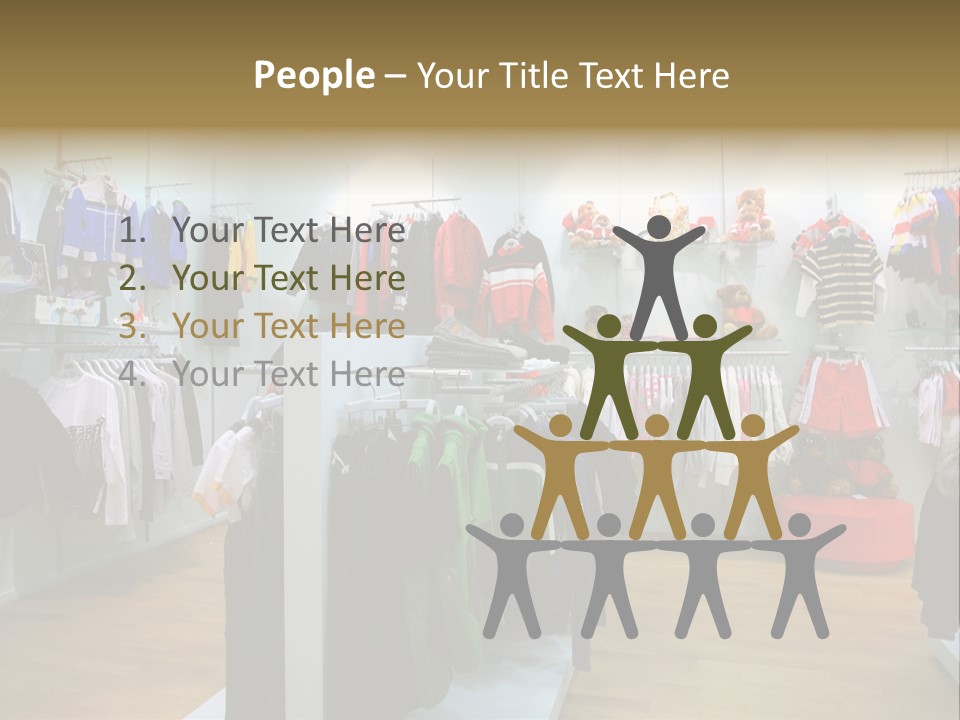 Child Clothing Department PowerPoint Template