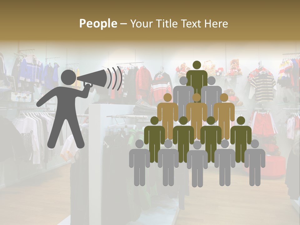 Child Clothing Department PowerPoint Template