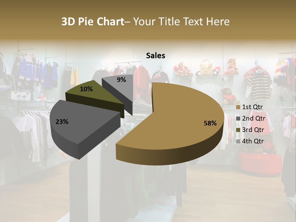 Child Clothing Department PowerPoint Template