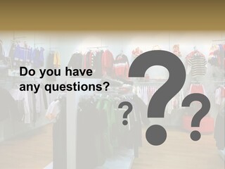 Child Clothing Department PowerPoint Template