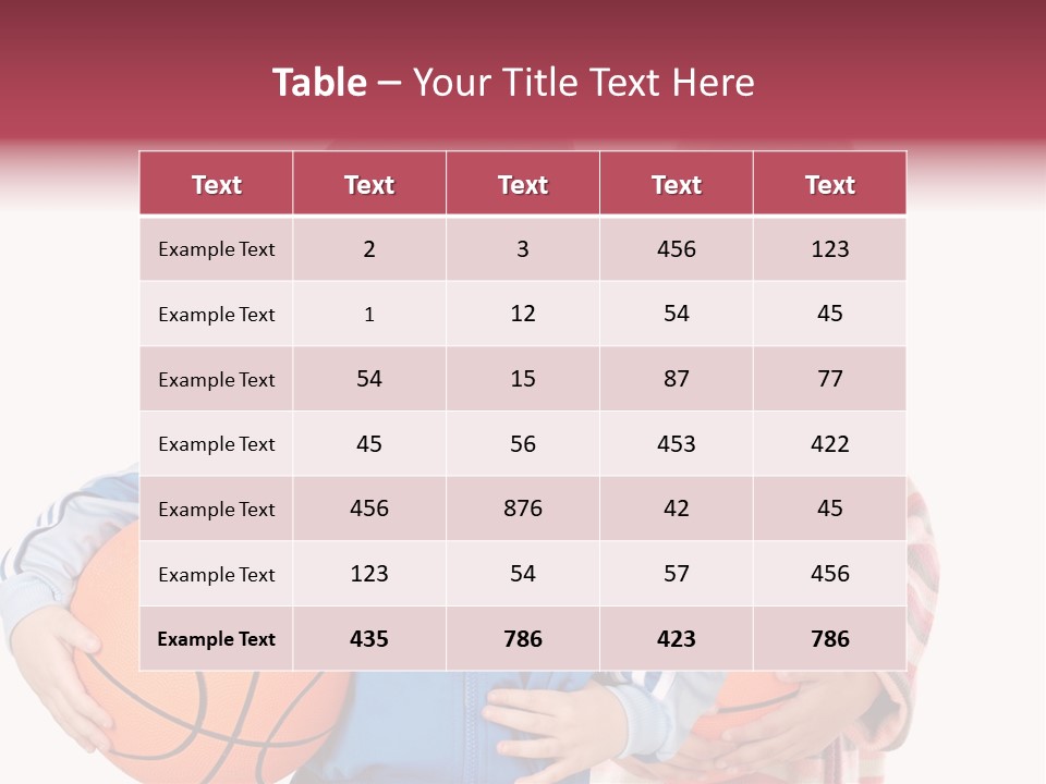 Two Adorable Children With Basketball On A Over White Background PowerPoint Template