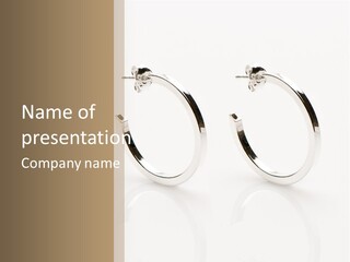 Sterling Silver Earrings PowerPoint Template