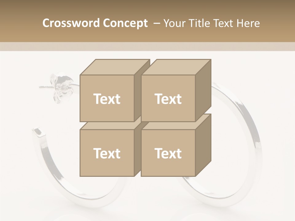 Sterling Silver Earrings PowerPoint Template