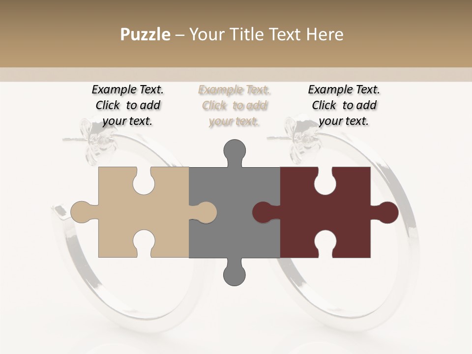 Sterling Silver Earrings PowerPoint Template