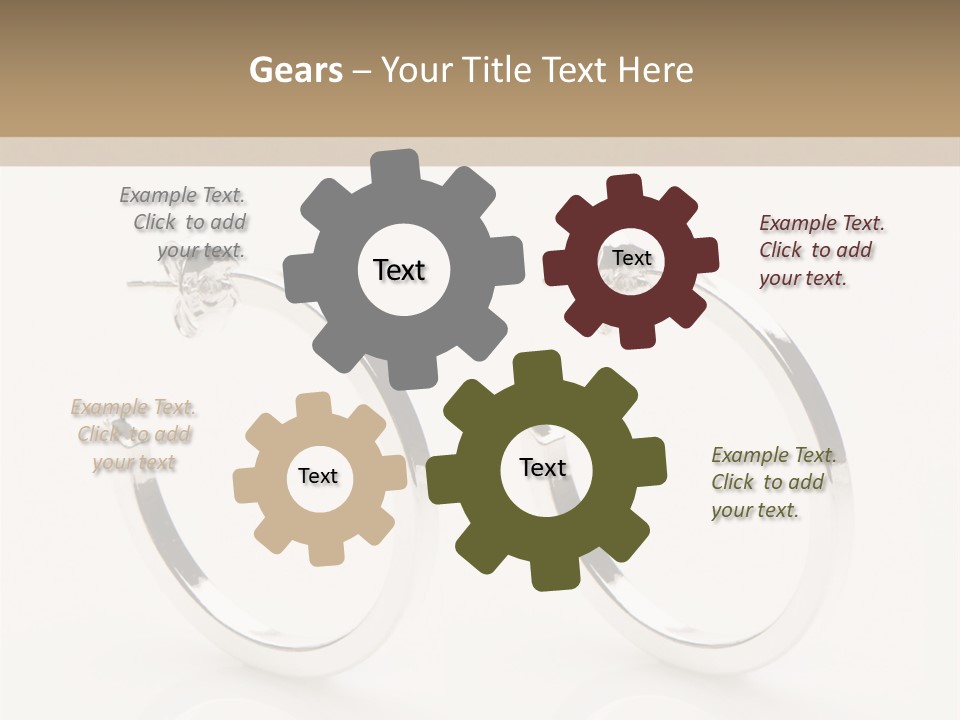 Sterling Silver Earrings PowerPoint Template