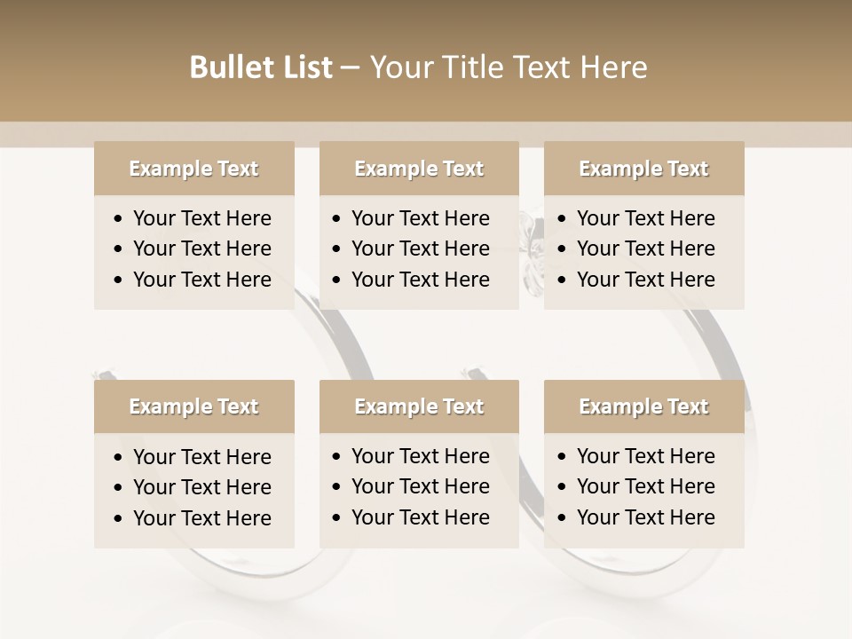 Sterling Silver Earrings PowerPoint Template