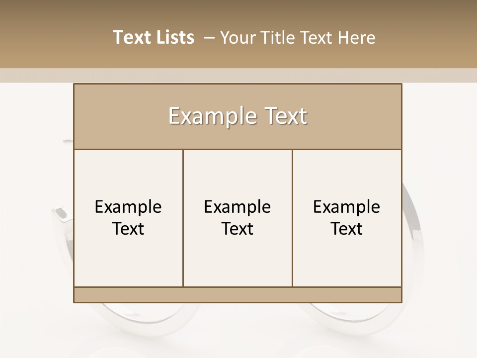 Sterling Silver Earrings PowerPoint Template