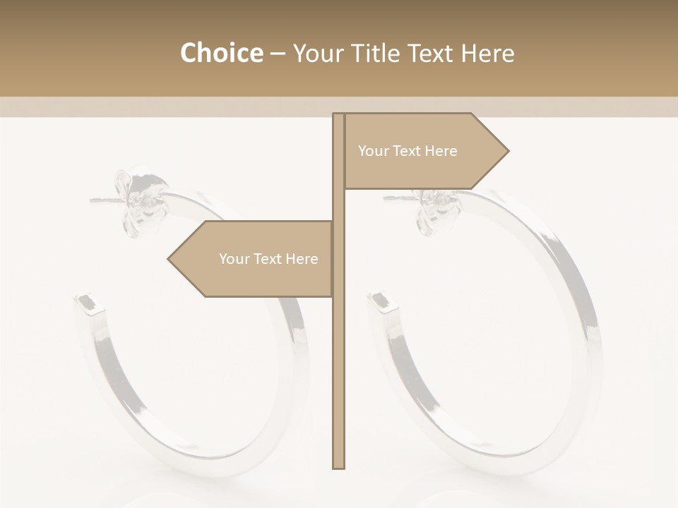 Sterling Silver Earrings PowerPoint Template