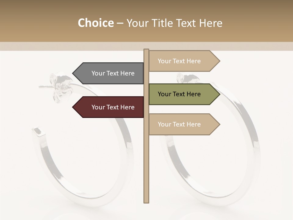 Sterling Silver Earrings PowerPoint Template