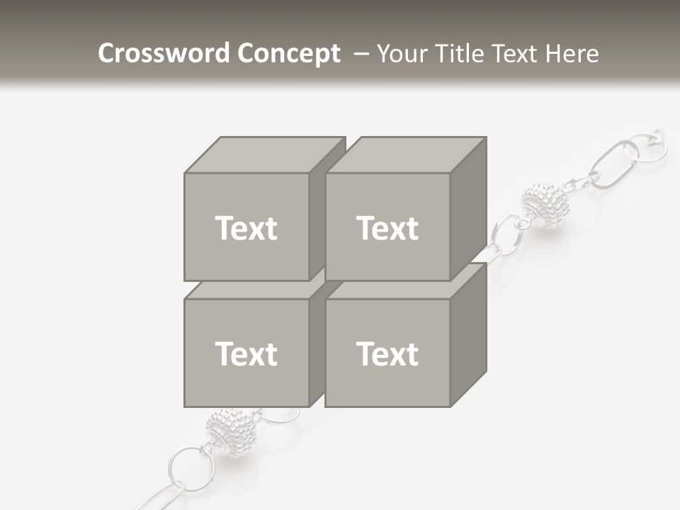 Sterling Silver Bracelet PowerPoint Template