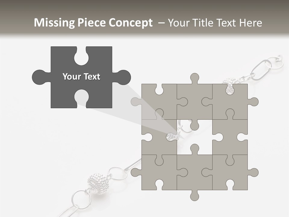 Sterling Silver Bracelet PowerPoint Template