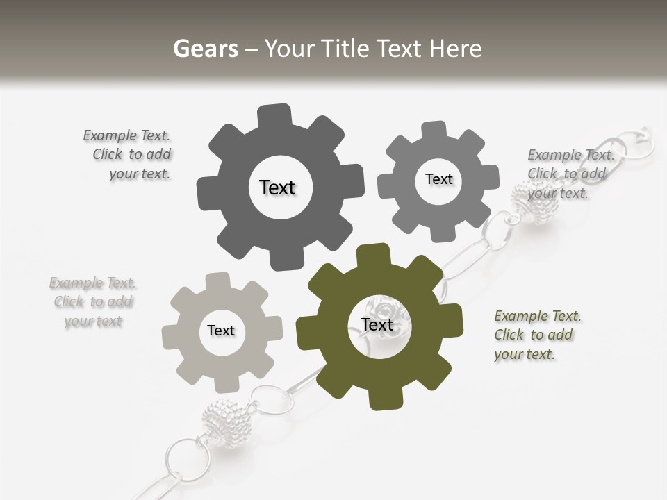 Sterling Silver Bracelet PowerPoint Template