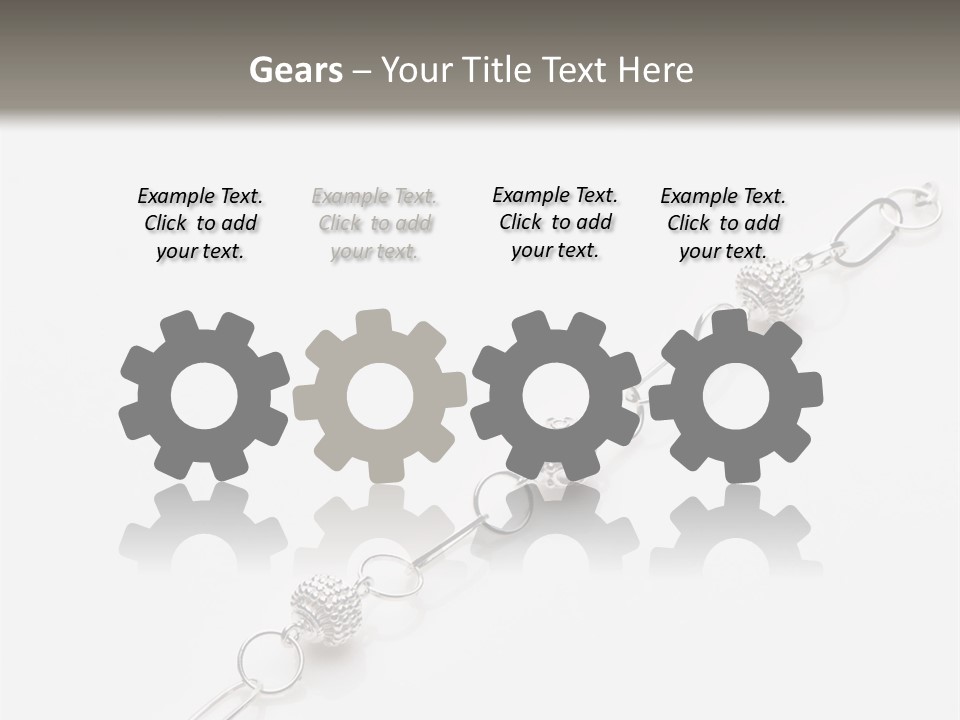 Sterling Silver Bracelet PowerPoint Template