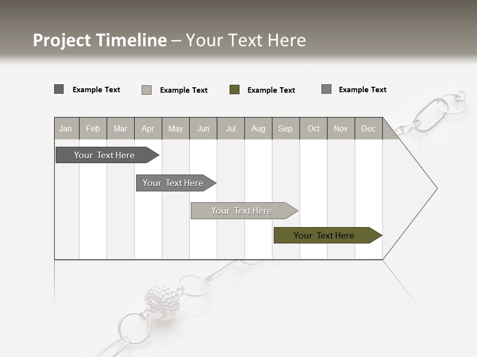 Sterling Silver Bracelet PowerPoint Template