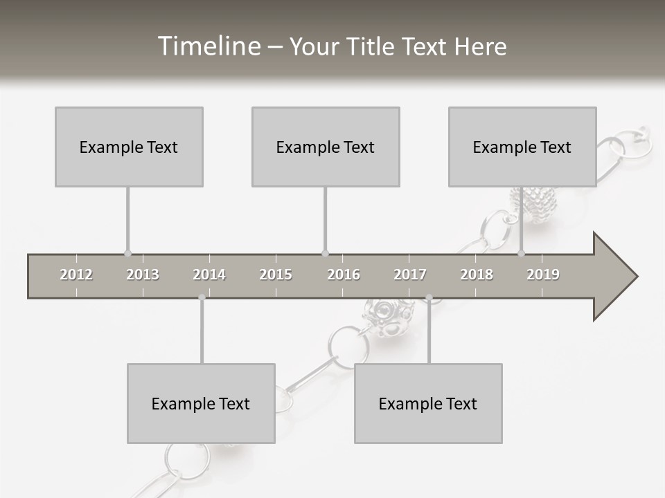 Sterling Silver Bracelet PowerPoint Template