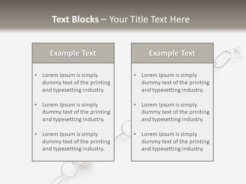 Sterling Silver Bracelet PowerPoint Template