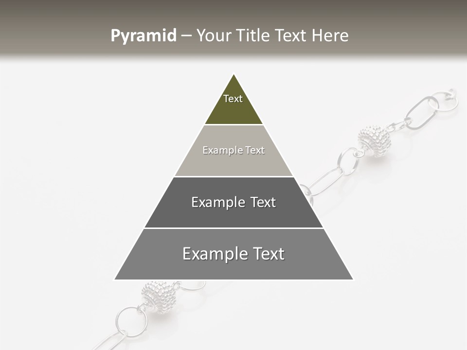 Sterling Silver Bracelet PowerPoint Template