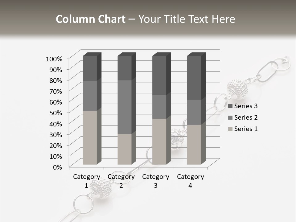 Sterling Silver Bracelet PowerPoint Template