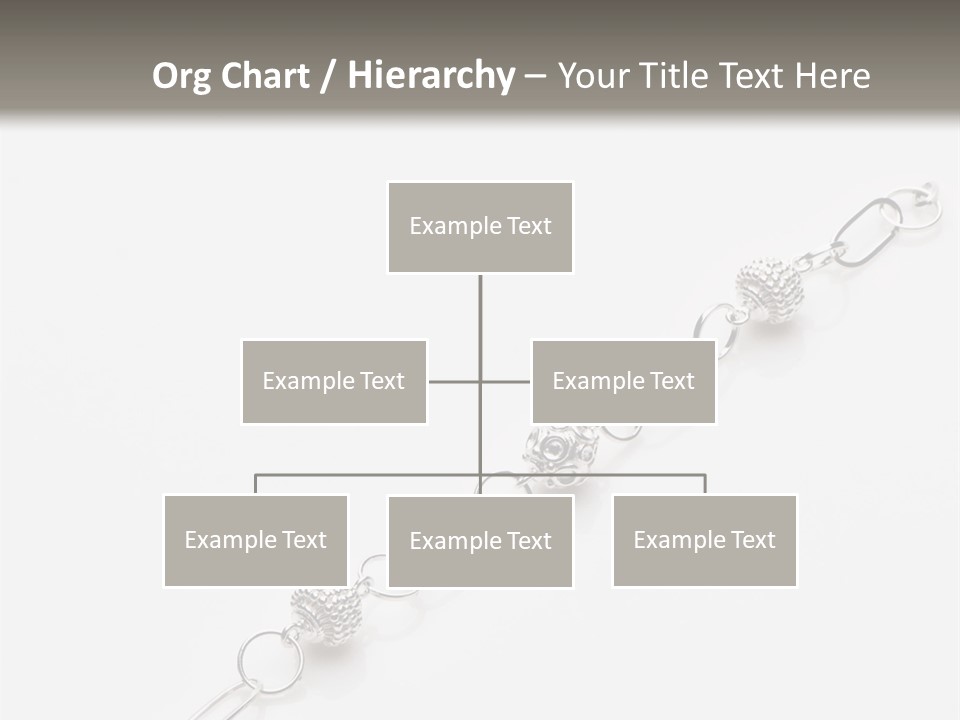 Sterling Silver Bracelet PowerPoint Template